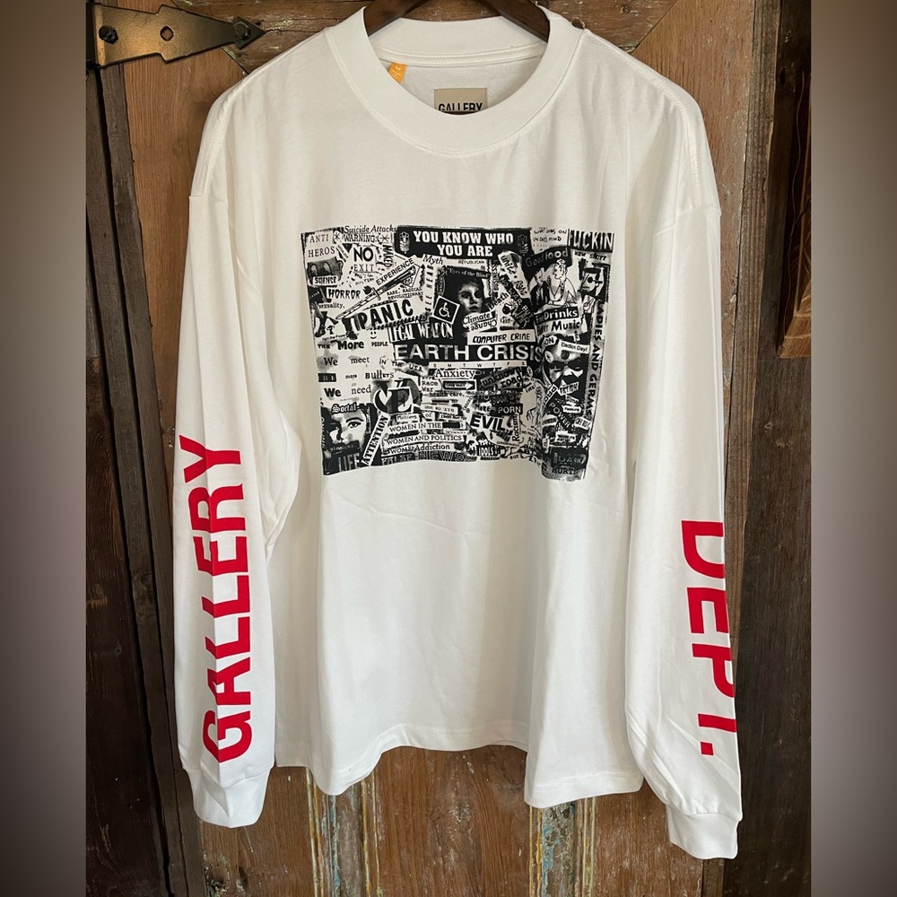 Gallery Dept. Earth Crisis Long Sleeve Shirt Size S